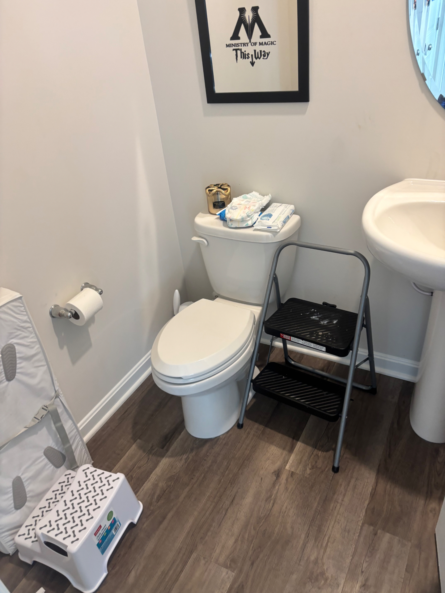 Powder room before cleaning by Haylo Upscale Solutions